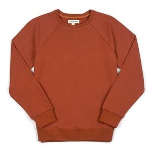 Tradlands Rust Terracotta Pullover Sweatshirt in Brick Red Size M